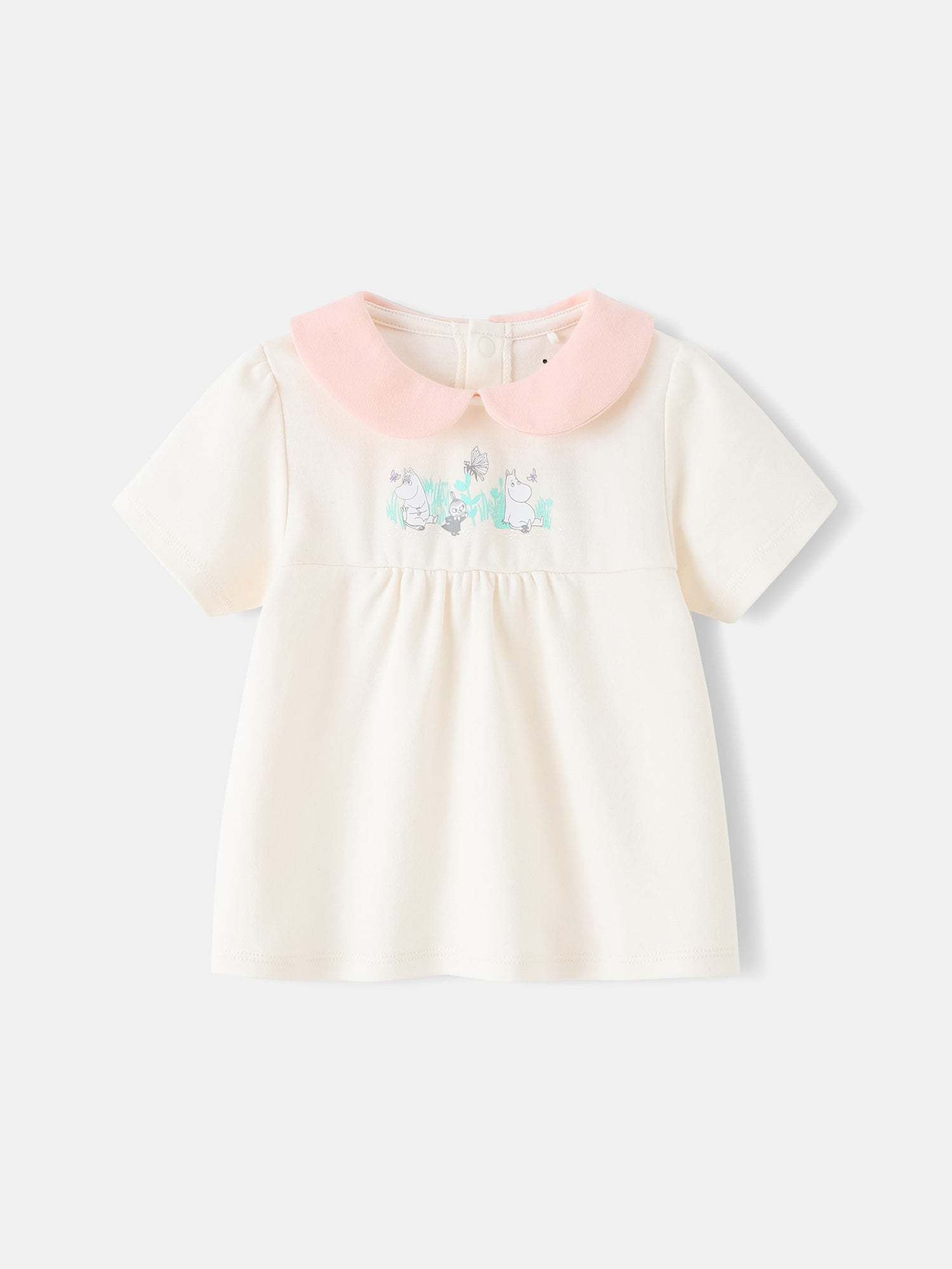 Baby Peter Pan Collar Puff Sleeve Dolly Top