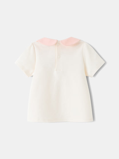 Baby Peter Pan Collar Puff Sleeve Dolly Top