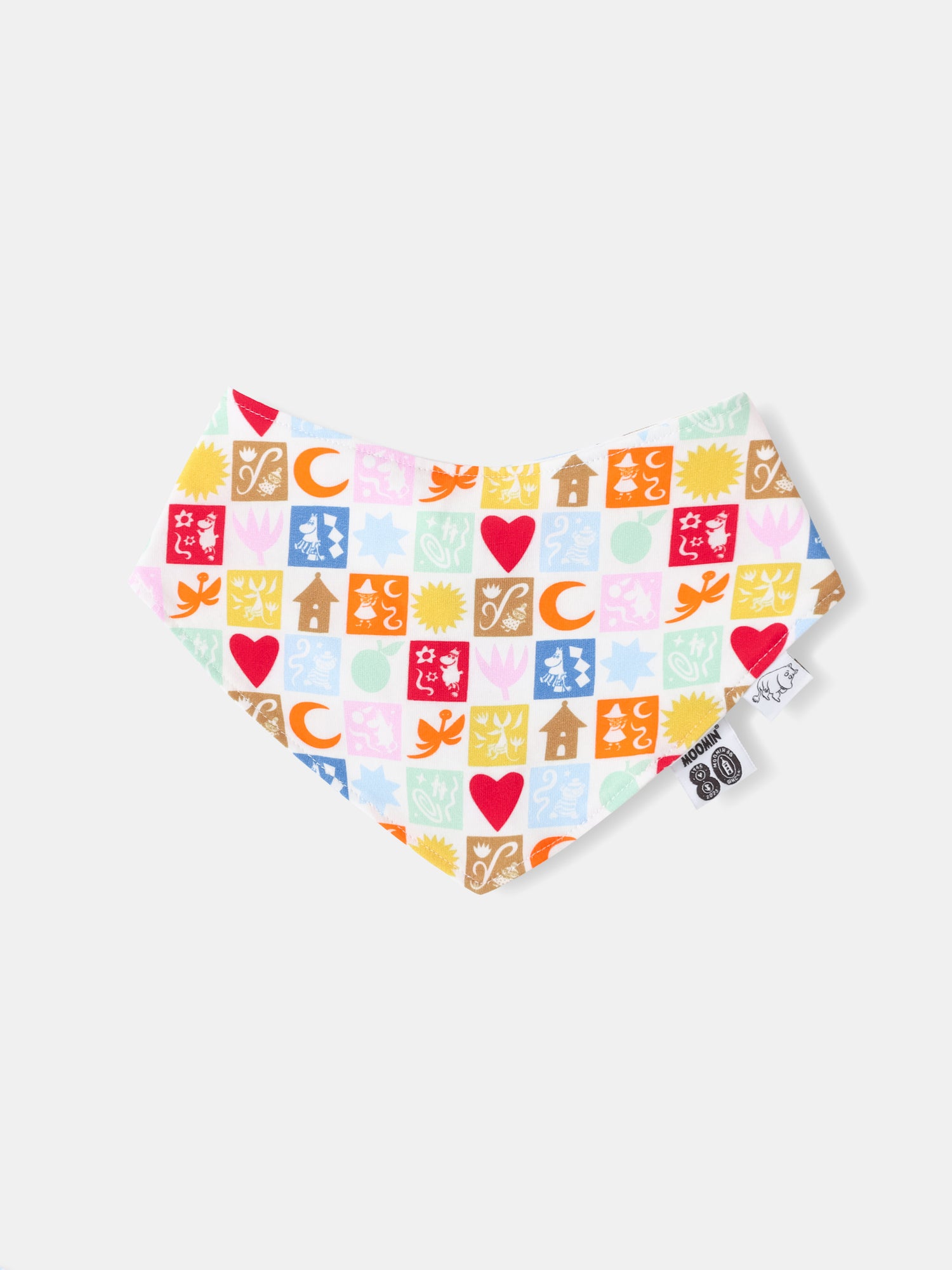 Moomin 80Th Anniversary Baby All-Over Print Bib
