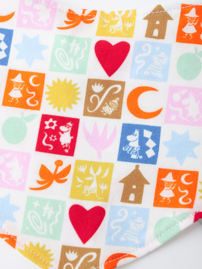 Moomin 80Th Anniversary Baby All-Over Print Bib