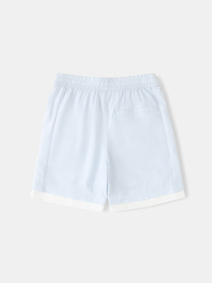 Kid 2-Layer Lemon Tea Print Shorts
