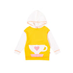 VAUVA Vauva Girls Coffee Cup Hoodie - Yellow Hoodies